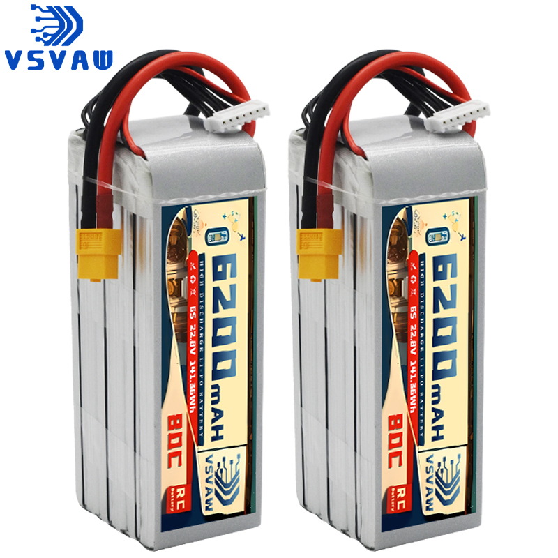 Upgraded VSVAW 6S 22.8V 80C/16 - 6S Lipo Battery 22.2V 5000Mah 评论和价格