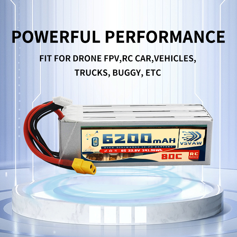 Upgraded VSVAW 6S 22.8V 80C/16 - 6S Lipo Battery 22.2V 5000Mah 评论和价格
