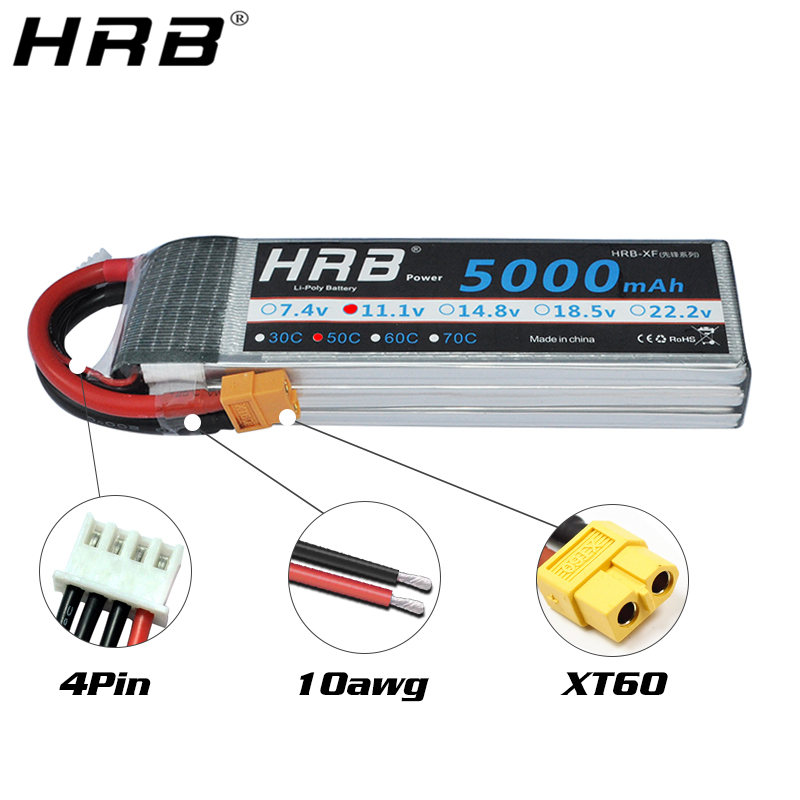 HRB Lithium Battery 4S 14.8V 5 - 4S Lipo Battery 14.8V 6000Mah 评论和价格